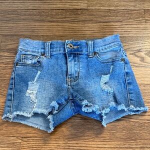 Contraband Blue Distressed Denim Shorts Size 12